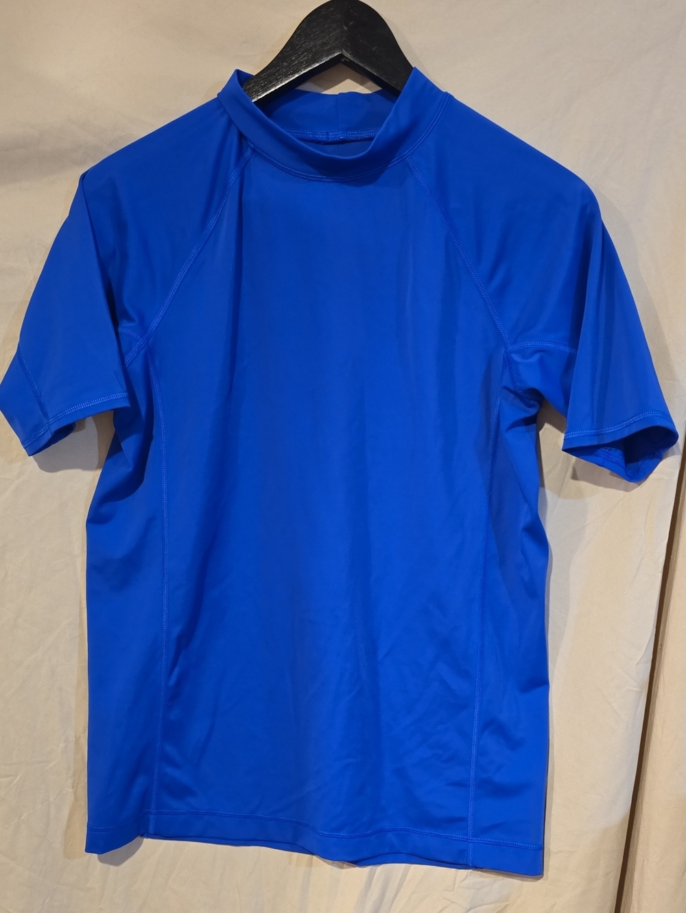 Lands' End Bright Royal Blue Short-Sleeve Kids Rash Guard